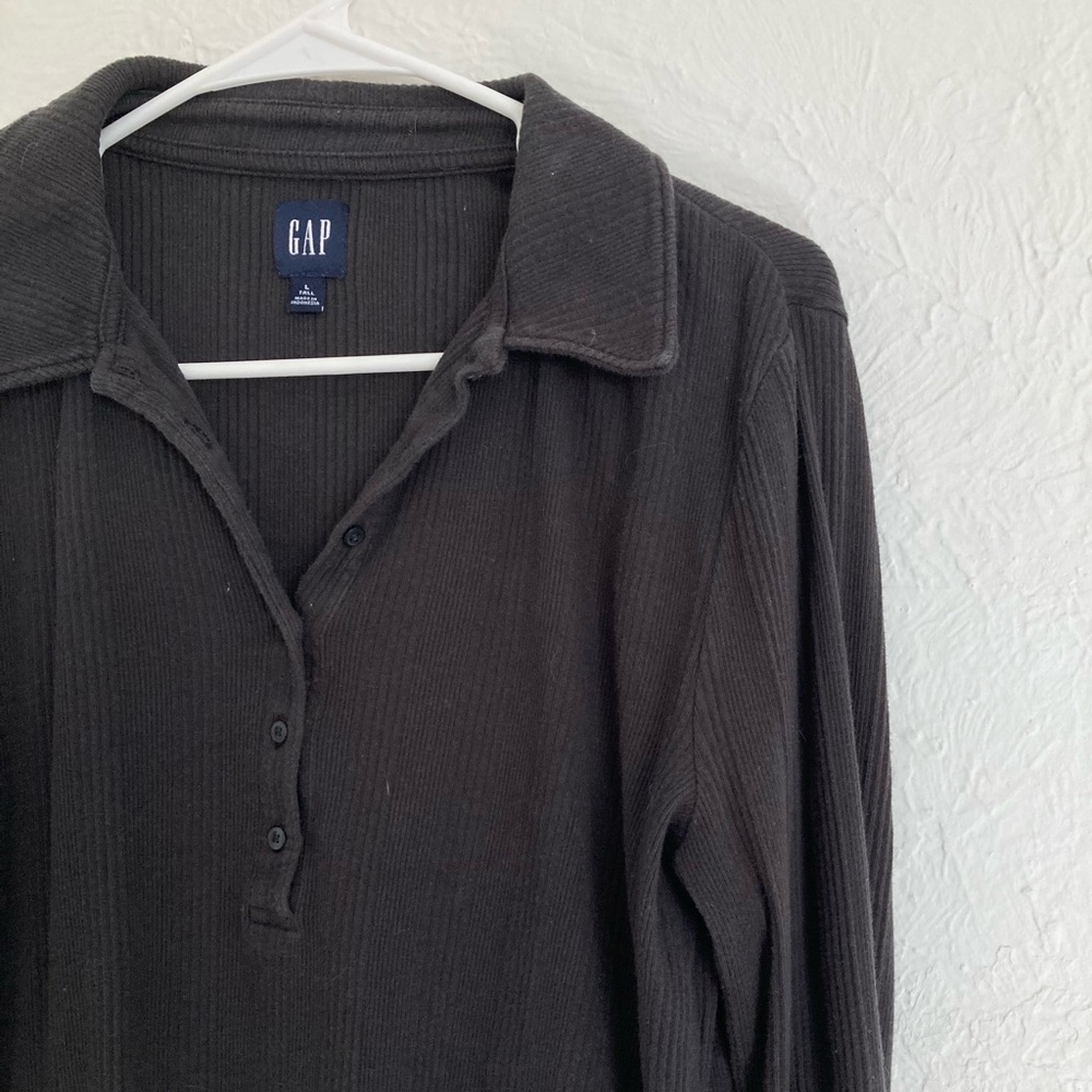 Gap polo henley top Large tall